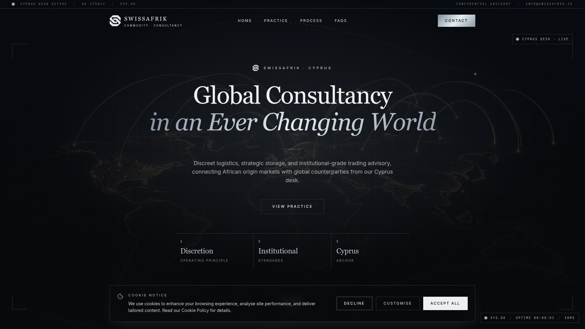 Swissafrik homepage preview